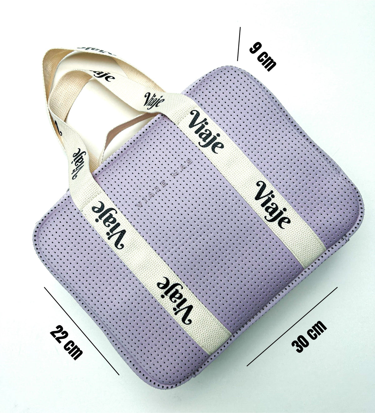 Premium neoprene cosmetic organizer in elegant lilac color