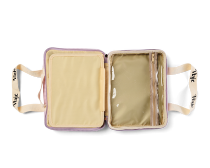 Large Lilac Makeup Travel Bag | Neoprene Cosmetic Organiser Australia
