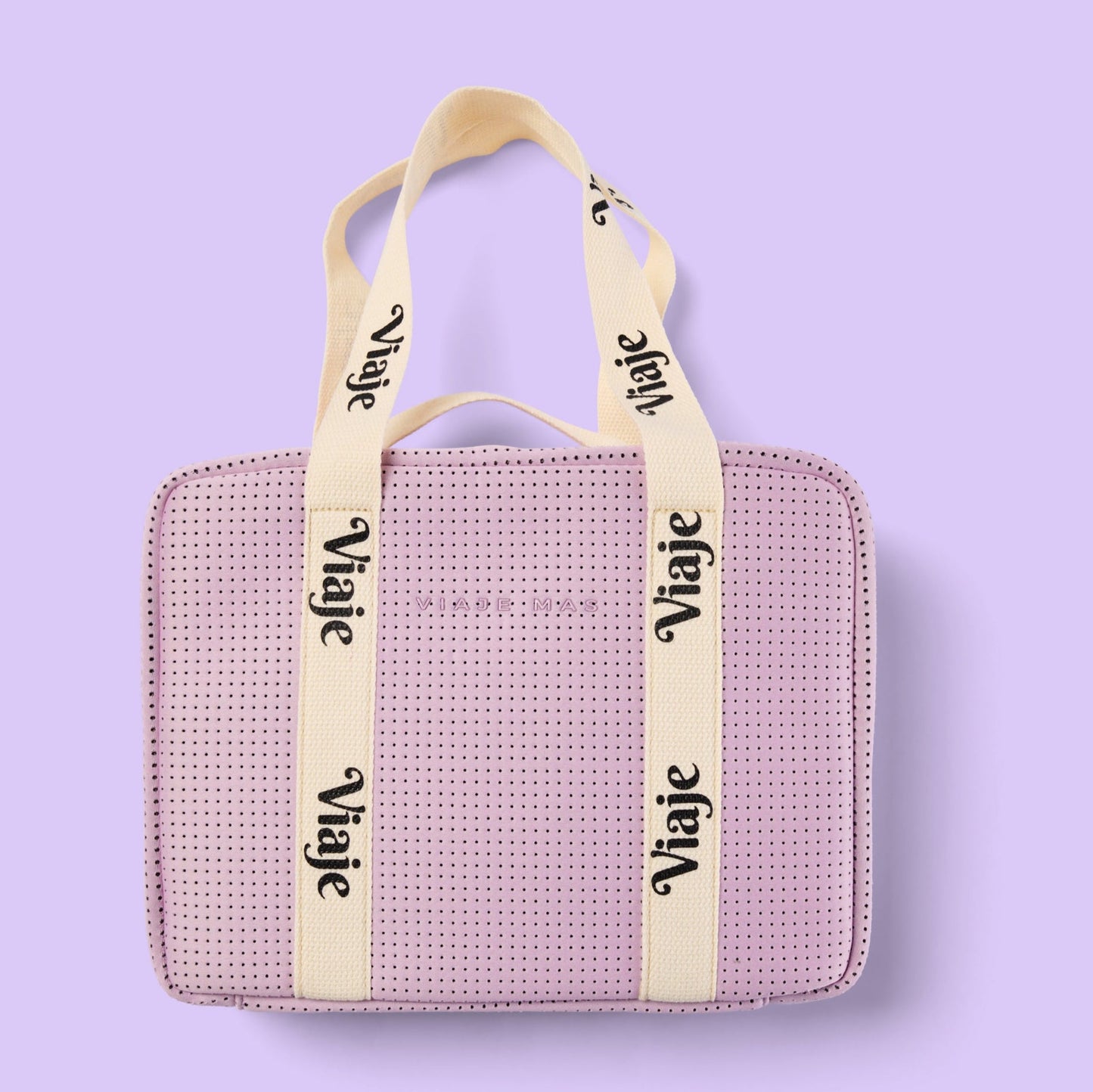 Large Lilac Makeup Travel Bag | Neoprene Cosmetic Organiser Australia